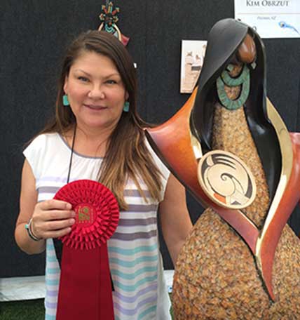 Kim Obrzut 2014 Best in Sculpture Winner, LaQuinta Arts Festival